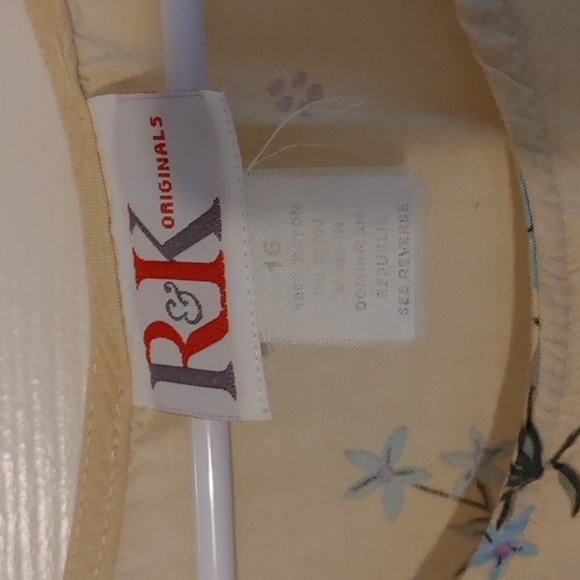 Vintage Floral Yellow Sundress Dress *Flawed Cardigan* Y2K (See Measurements) 90 - Picture 5 of 12